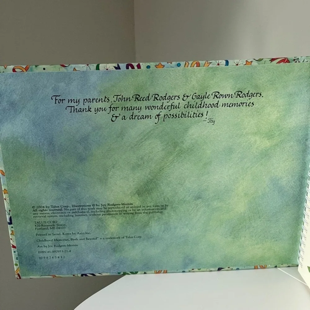 Childhood Memories Birth & Beyond Baby Memory Book New‎ In Box 2004 Gift